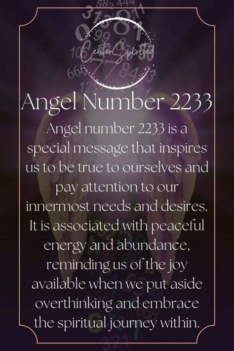 Angel number 2233: Everything you thought you。